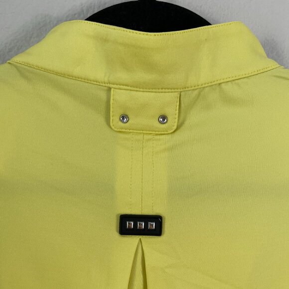Jamie Sadock Womens Plus XXL Yellow Black 1/4 Zip Long Sleeve Golf Shirt Top - Picture 11 of 11